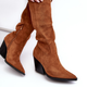 Kowbojki damskie wysokie Delia 40 Camel (5905677962888) - obraz 4