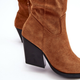 Kowbojki damskie wysokie Delia 40 Camel (5905677962888) - obraz 6