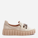 Buty wsuwane damskie Lewski Shoes 3398 39 Beżowe (5905677947816/5905677947885) - obraz 1
