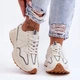 Buty sportowe damskie na platformie do kostki Faro 37 Beżowe (5905677428100) - obraz 2
