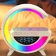 Настольная смарт лампа - ночник с Bluetooth колонкой и беспроводной зарядкой BT-3401 RGB Rainbow Light-Wireless Happy Light - изображение 2