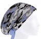 Медицинская шапочка женская HeadwearUniverse универсальная принт Камуфляж голубой - изображение 1