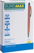 Набір олівців механічних Buromax Chic HB 0.5 мм Рожевий корпус 20 шт (BM.8693-10) - изображение 2