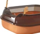 Туалет для кішок ELE PET 36 х 50 х 18см, з лопаткою, Помаранчевий (119-ORANGE) - зображення 2