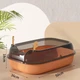 Туалет для кішок ELE PET 36 х 50 х 18см, з лопаткою, Помаранчевий (119-ORANGE) - зображення 5