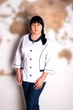 Костюм медичний жіночий Лаура (батист, білий-синій, р.40-64) Марія 64 - изображение 1