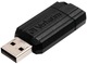 Флеш пам'ять Verbatim Storen Go PinStripe 8GB USB 2.0 Black (23942490623) - зображення 2