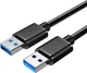 Кабель ESSAGER USB Extension Cable USB 3.0 Male to Male 5 Gbps speed 2 м Black (EXCAA-YTD01) - зображення 1