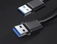 Кабель ESSAGER USB Extension Cable USB 3.0 Male to Male 5 Gbps speed 2 м Black (EXCAA-YTD01) - зображення 2