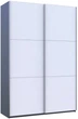 Шкаф купе Doros G-Caiser Графит/Белый 2 ДСП / 3 части 160х60х240 см (44900265) - изображение 2