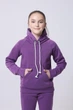 Дитячий теплий спортивний костюм (худи + штани) для дівчинки AVRORA AW171189 134-140 см Пурпуровий - зображення 4