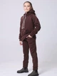 Дитячий спортивний костюм (худи + штани) для дівчинки AVRORA AW171186 134-140 см Шоколадний - зображення 4
