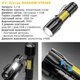 USB LED Фонарик Ручний - В Руку НАБІР 3 шт Туристичний Похідний Світлодіодний Портативний Кемпінговий 1000-1800 Lm Аккумуляторний на Батарейках - зображення 4