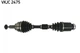 Полуось SKF VKJC 2475 Mazda 3 FG0125500D, FGY125500, FGY125500A - изображение 1