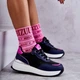Sneakersy damskie na platformie do kostki GOE KK2N4081 37 Czarny/Granatowy (5903163976906) - obraz 5