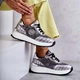 Buty sportowe damskie na platformie do kostki GOE KK2N4083 38 Srebrne (5903163977033) - obraz 3