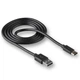 Кабель USB WALKER 110 Type-C black (тех.пак) - зображення 1