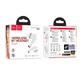Бездротові блютуз навушники HOCO EQ2 Thought true wireless BT5.3 headset TWS Білий - изображение 2