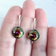 Яскраві сережки Hand Made з різнокольоровими кристалами Swarovski - зображення 3