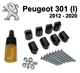 Ремкомплект ограничителя дверей Peugeot 301 (I) 2012-2020 фиксаторы, вкладыши, втулки - изображение 1