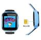 Детские часы телефон Smart baby watch Q529 GPS с камерой, прослушкой, c трекером, Голубой - изображение 3