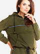 Bluza damska nierozpinana streetwear krótka Infinite You M228 M Khaki (5902360546400) - obraz 1