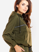 Bluza damska nierozpinana streetwear krótka Infinite You M228 XL Khaki (5902360546424) - obraz 3