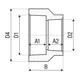 Муфта переходная PP-r ITAL 50 x 20 мм - изображение 3