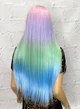Парик на сетке Lace Wig Headline № PKBL07 длинный разноцветный, 80 см, термостойкое волокно - изображение 8