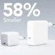 Зарядний пристрій Anker PowerPort 715 Nano II - 65 W USB-C GaN White (A26633W) - зображення 4