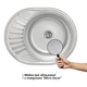 Кухонна мійка Lidz 5745 0,8 мм Micro Decor (LIDZ5745MDEC) - зображення 3