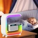 Ночник аккумуляторный RGB G 3 с беспроводной зарядкой 15W и Bluetooth колонкой 3W - изображение 1