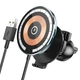 Автотримач з бездротовою зарядкою Hoco CW42 Car Holder на дефлектор АЗУ magnetic car MagSafe 15W для телефону iPhone 12/13/14 Чорний - изображение 3