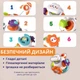 Бизикуб развивающая игрушка мелкую моторику рук, интерактивная сенсорная игрушка дорожная головоломка18 М+ пластик - изображение 11