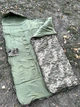Спальный мешок 100х243см с подогревом от PowerBank зимний до -30 Спальник с флисом и синтепоном. Пиксель - изображение 6