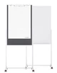 Дошка 3-в-1 750x1200 сіра Magnetoplan Universal 3-in-1-Board Mobile Felt-Gray (11112101) - зображення 3