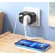 Сетевой удлинитель Hoco NS3 (2 USB порта, 1 Type-C, PD 20W, QC3.0/2.0, 4000 W, европейская вилка, розетка с юсб) - Черный - изображение 2