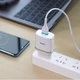Зарядний пристрій Hoco Smart QC3.0 charger + кабель Type-C 1м White (YM1676) - зображення 3