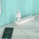 Зарядний пристрій Hoco Smart QC3.0 charger + кабель Type-C 1м White (YM1676) - зображення 4