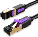 Интернет кабель Vention Cat7 UTP Ethernet сетевой шнур патч-корд 10 Гбит/с 3 м Black (YM1636) - изображение 1