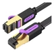 Патч корд Vention сетевой кабель Cable Cat7 Network Gamer 600 МГц 10 г Xbox Ps4 600 МГц 1 м Black (YM1443) - изображение 1