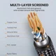 Интернет кабель Ugreen Ethernet RJ45 Cat 8 сетевой шнур 10 м Black (YM1356) - изображение 4
