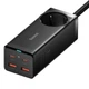 Сетевое зарядное устройство Baseus GaN3 Pro Desktop Fast Charger AC+2U+2C 100W + кабель Black (YM1845) - изображение 2