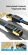 Интернет кабель Vention Flat Cat8 FTP Ethernet сетевой шнур патч-корд 40 Гбит/с 1м Black (YM1638) - изображение 10