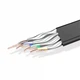 Интернет кабель Vention Flat Cat8 Ethernet сетевой шнур патч-корд 40 Гбит/с 0.5 м Black (YM1637) - изображение 2
