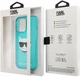 Etui CG Mobile Karl Lagerfeld Glitter Choupette Fluo do Apple iPhone 13/13 Pro Niebieski (3666339027797) - obraz 3