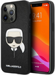 Панель CG Mobile Karl Lagerfeld Saffiano Ikonik Karl Head для Apple iPhone 13/13 Pro Black (3666339027636) - зображення 1