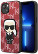 Etui CG Mobile Karl Lagerfeld Monogram Iconic Patch do Apple iPhone 13 Czerwony (3666339049416) - obraz 1