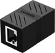 Соединитель витой пары Ugreen NW114 RJ45 Ethernet Cable Extender Adapter Black (UGR-20390) - изображение 1