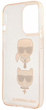 Панель CG Mobile Karl Lagerfeld Glitter Karl&Choupette для Apple iPhone 13 mini Gold (3666339028855) - зображення 2